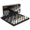 Yellow Mountain Imports Medium 2-in-1 Travel Magnetic Chess & Checkers Board Game Set - 12.5 Inches - Portable, Folding & Travel Perfect