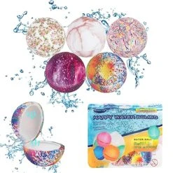 JOYASK Printed Water Balloon For Kids Adults Outdoor Activities Water Games Toy (5Pcs)