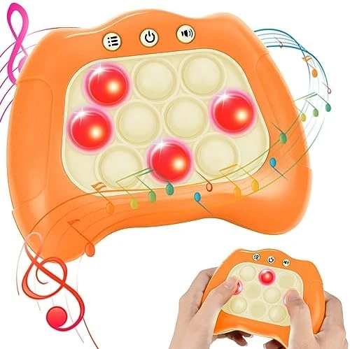 Quick Push Light-up Pop Game, Fidget Toys For Kids And Adults, Electronic Handheld Fast Push Bubble Game, Decompression Stress Relief Toys Gift For 3 4 5 6 7 8 9 Year Old Boys & Girls (Dark Blue) 10 Quick Push Light-up Pop Game, Fidget Toys For Kids And Adults, Electronic Handheld Fast Push Bubble Game, Decompression Stress Relief Toys Gift For 3 4 5 6 7 8 9 Year Old Boys & Girls (Dark Blue) - Image 8