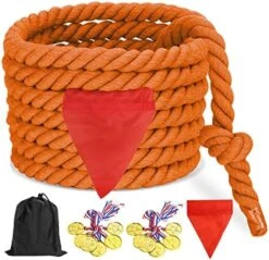 CWLAKON Tug Of War Rope For Kids And Adults, Field Day Family Reunion Birthday Party Games, Outdoor Camping Picnic Games, Summer Backyard Carnival Games, Perfect For Team Building Activities -Folkmanis Toys Shop 51O7Dr2YuSL. AC