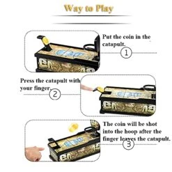 NEXTAKE Coin Shooting Money Bank, Basketball Shooting Coin Bank Fun Coin Shooting Piggy Bank Basketball Court Money Box Desktop Game Toy Decoration (Basketball) -Folkmanis Toys Shop 51OBArKN0LL