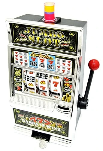 PowerTRC Jumbo Slot Machine Coin Bank | Casino Toy Slots Piggy Bank | Flashing Lights And Jackpot Sounds 3 PowerTRC Jumbo Slot Machine Coin Bank | Casino Toy Slots Piggy Bank | Flashing Lights And Jackpot Sounds
