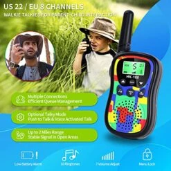 Camkiy Camouflage Walkie Talkies For Kids, 22 Channels 2 Way Radio With Backlit LCD Screen & LED Flashlight VOX Function, Long Range For Outdoor Camping Hiking 10 Camkiy Camouflage Walkie Talkies For Kids, 22 Channels 2 Way Radio With Backlit LCD Screen & LED Flashlight VOX Function, Long Range For Outdoor Camping Hiking -Folkmanis Toys Shop 51Ocsm4wzaL