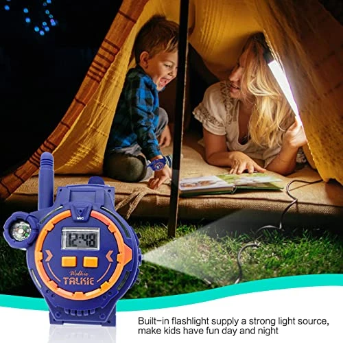 Rechargeable Walkie Talkie For Kids, Two-Way Radio Walky Talky With Flashlight Children Outdoor Game Interphone Toy Game And Gifts For Boy And Girl Age 4 To 12 (1×Blue+1×Pink) 6 Rechargeable Walkie Talkie For Kids, Two-Way Radio Walky Talky With Flashlight Children Outdoor Game Interphone Toy Game And Gifts For Boy And Girl Age 4 To 12 (1×Blue+1×Pink) - Image 4