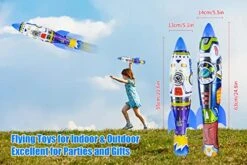 TOPRADE Rocket Balloon Launcher 2pcs, Finger-Press-To-Launch Rocket Balloons, Pop-Up Rocket Flying Toys Outdoor Sport For Adults And Kids, Excellent For Parties And Gifts (Rocket Balloon Launcher) 12 TOPRADE Rocket Balloon Launcher 2pcs, Finger-Press-To-Launch Rocket Balloons, Pop-Up Rocket Flying Toys Outdoor Sport For Adults And Kids, Excellent For Parties And Gifts (Rocket Balloon Launcher) -Folkmanis Toys Shop 51Of8lQXgFL
