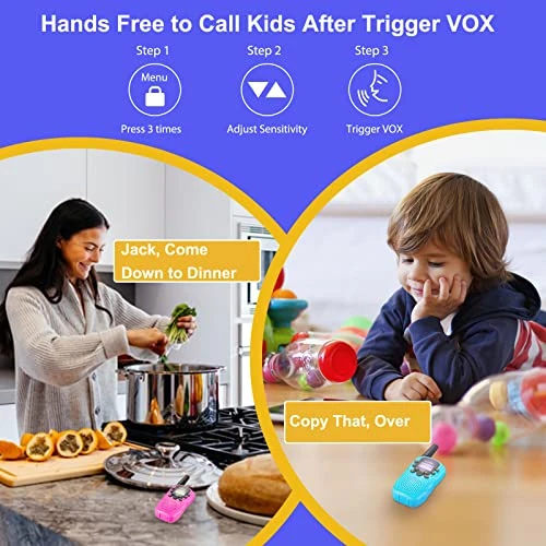 Soopotay Walkie Talkies For Kids & Adults, Long Range Kids Walkie Talkie 2 Pack, Kids Toys For Ages 5 6 7 8 9 10 11 12, Kids Two-Way Radios, Boys Or Girls Birthday Gifts For 5-12 Years Old 5 Soopotay Walkie Talkies For Kids & Adults, Long Range Kids Walkie Talkie 2 Pack, Kids Toys For Ages 5 6 7 8 9 10 11 12, Kids Two-Way Radios, Boys Or Girls Birthday Gifts For 5-12 Years Old - Image 3