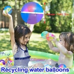 6 Pcs Reusable Water Balloons Magnetic Water Balls For Kids, Self Sealing Silicone Water Balloons Quick Fill, Water Games Toy Outdoor Activities Summer Fun Party Supplies (6PCS) -Folkmanis Toys Shop 51OzfLuBYUL
