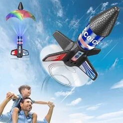 Rocket Launcher, 170 Feet Of Flight Altitude, Model Rocket Kits With Launch Set, Ultra-high Flying Rocket, Rocket Toy, Kids Outdoor Toys, Gift For Kids Ages 8-12 Children's Day Gift -Folkmanis Toys Shop 51P54K5A5lL. AC