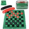 Giant Checkers 3 In 1 Tic Tac Toe Game Board For Adults And Kids With 24 Checker Pieces Reversible Rug - Indoor And Outdoor Games For Family And Party - Gift Ideas For Teen Boys, Kids & Adults 1 Giant Checkers 3 In 1 Tic Tac Toe Game Board For Adults And Kids With 24 Checker Pieces Reversible Rug - Indoor And Outdoor Games For Family And Party - Gift Ideas For Teen Boys, Kids & Adults -Folkmanis Toys Shop 51P6nHj8FEL