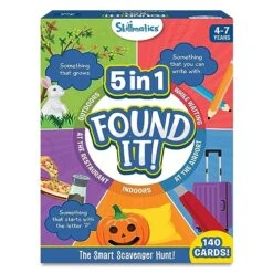 Skillmatics Card Game - Found It 5 In 1 Megapack, Scavenger Hunt For Kids, Fun Family Game, Gifts For Ages 4 To 7