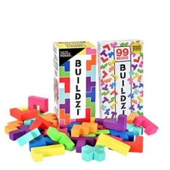 Tenzi BUILDZI And 99 More Ways To Play Bundle - Fast Stacking, Block Building Game With New Tower Constructions - Family Fun Party Game Expansion Pack - 2 To 4 Players - Ages 6 To 96