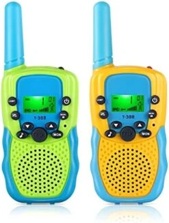 Jeebuu Toys For 3-12 Year Old Girls, 2 Pack Walkie Talkies For Kids 22 Channels 3 Kms Range 2 Way Radio For Indoor Outdoor Camping Hiking, Ideal Christmas Birthday Gifts For 3-12 Year Old Girls Boys -Folkmanis Toys Shop 51PBnNcd8QL. AC