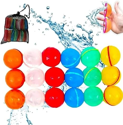 R Raddor Reusable Water Balloons For Kids,Adults 12pcs With Mesh Bag Latex-free Silicone, Refillable Water Balloons Reusable Magnetic, Outdoor Games, Beach Toys,pool Games, Water Balloons Quick Fill 9 R Raddor Reusable Water Balloons For Kids,Adults 12pcs With Mesh Bag Latex-free Silicone, Refillable Water Balloons Reusable Magnetic, Outdoor Games, Beach Toys,pool Games, Water Balloons Quick Fill - Image 7