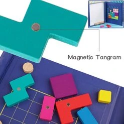 KANKOJO Wooden Magnetic Blocks Puzzle Tangram Brain Teasers Magnet Jigsaw Games STEM Educational Learning Montessori IQ Challenge Toy Puzzles For Kids Ages 8-12 Adults 10 KANKOJO Wooden Magnetic Blocks Puzzle Tangram Brain Teasers Magnet Jigsaw Games STEM Educational Learning Montessori IQ Challenge Toy Puzzles For Kids Ages 8-12 Adults -Folkmanis Toys Shop 51PJhw8J6kL