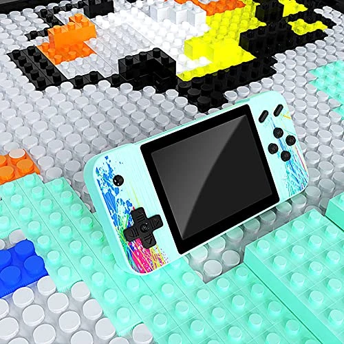 S5E5X Game Console For Kids G3 Handheld Game Console Horizontal Screen Retro Nostalgic Arcade Single Double 800 In One 3.5 Inch Large Screen Game Console Can Be Connected To The TV (Green) 4 S5E5X Game Console For Kids G3 Handheld Game Console Horizontal Screen Retro Nostalgic Arcade Single Double 800 In One 3.5 Inch Large Screen Game Console Can Be Connected To The TV (Green) - Image 2