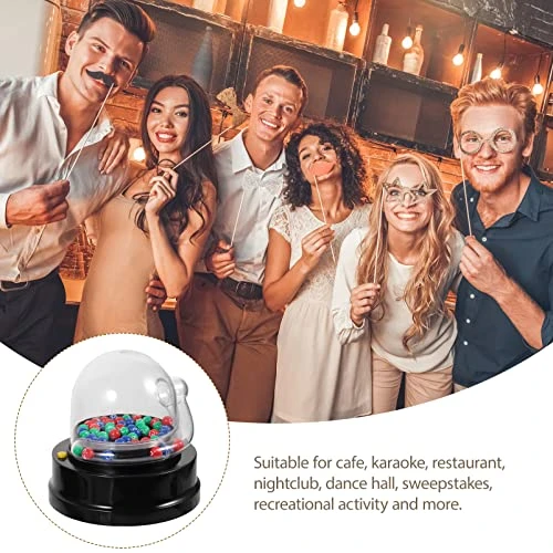 Jojofuny Electric Shake Lucky Ball Machine Mini Lottery Machine Portable Bingo Machine Cage Game With Balls Fortunate Number Picker Night Club Props No Battery 8 Jojofuny Electric Shake Lucky Ball Machine Mini Lottery Machine Portable Bingo Machine Cage Game With Balls Fortunate Number Picker Night Club Props No Battery - Image 6