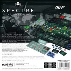 Spectre The Board Game | Spy Vs. Spy On The James Bond Movies For Adults And Kids | Ages 14+ | 2-4 Players | Average Playtime 20-45 Minutes | Made By Modiphius Entertainment -Folkmanis Toys Shop 51PQrYxqgKL