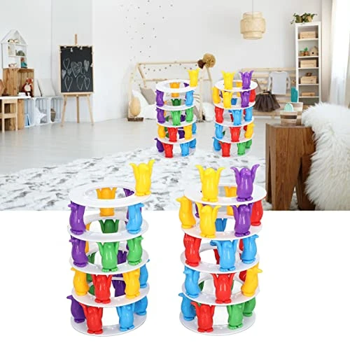 Qinlorgo Tower Game, Plastic Penguins, Wearresistant Balancing Block Stacking Game For Children From 3 Years As A Gift 4 Qinlorgo Tower Game, Plastic Penguins, Wearresistant Balancing Block Stacking Game For Children From 3 Years As A Gift - Image 2