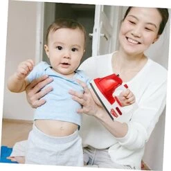 TIDTALEO 1pc Simulation Electric Iron Educational Power Washers Electric Powered Tiny Washing Machine Pretend Play Role Play For Toddlers Steam Iron Steam Props -Folkmanis Toys Shop 51PTEPhH0vL