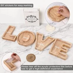 Weallbuy Piggy Bank For Kids Personalized A-Z Letter Piggy Bank Wooden Transparent Letter Money Box Decoration Creative Money Jar Gifts For Birthday, Christmas And Thanksgiving Day (B) -Folkmanis Toys Shop 51PUxECoxDL