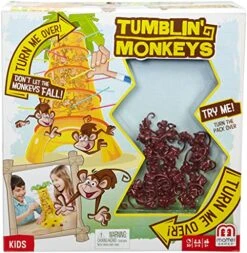 Mattel Games Tumblin' Monkeys Kids Game With Monkey Game Pieces, Sticks And Game Unit, Easy-to-Learn, Makes A Great Gift For 5 Year Olds And Up -Folkmanis Toys Shop 51PVAUxjL8S