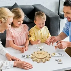 Plusvivo Dominoes Mexican Train Hub Up To 12 Players, Wooden Mexican Train Hub Centerpiece With Felted Bottom Made Of Superior Pine 10 Plusvivo Dominoes Mexican Train Hub Up To 12 Players, Wooden Mexican Train Hub Centerpiece With Felted Bottom Made Of Superior Pine -Folkmanis Toys Shop 51PWpYcVR1L
