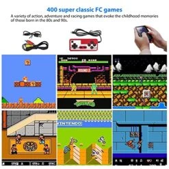 400 Games Retro Handheld Game Console Video Game Double Player Connect TV Large Screen Kids Gift Baby Toys Consoles Portable TV -Folkmanis Toys Shop 51PWtG6xfoL