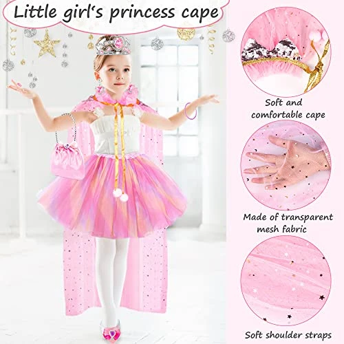 Princess Dress Up Shoes & Jewelry Boutique, Dress Up Clothes For Little Girls Pretend Play Set Toddler Princess Costume Toy Skirts, Shoes, Crowns, Cloak, Princess Accessories For Girl Age 3+ Year Old 4 Princess Dress Up Shoes & Jewelry Boutique, Dress Up Clothes For Little Girls Pretend Play Set Toddler Princess Costume Toy Skirts, Shoes, Crowns, Cloak, Princess Accessories For Girl Age 3+ Year Old - Image 2