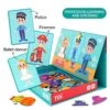 Toi Kids Magnet Toys Magnetic Jigsaw Puzzle Boxes For Kids Age 3-8 With Game Board, Preschool Tabletop Toy For Toddlers Promoting Hand-Eye Coordination, Dressing 1 Toi Kids Magnet Toys Magnetic Jigsaw Puzzle Boxes For Kids Age 3-8 With Game Board, Preschool Tabletop Toy For Toddlers Promoting Hand-Eye Coordination, Dressing -Folkmanis Toys Shop 51PXzYriuAS