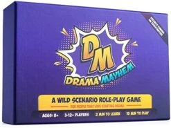 Drama Mayhem Family-Friendly Role Playing Card Game - Funny Charades Card Game For Parents And Kids, Families, & Friends - For Fun Game Nights, Parties, Birthdays, Holidays,Group Events And Activities -Folkmanis Toys Shop 51PYU4YIYML. AC