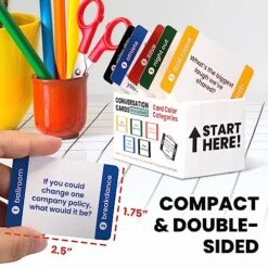 Conversation Cards For Coworkers - 400 Questions From Light To Deep And 400 Fun This Or That Prompts - Break The Ice Team Building Games For Work - Icebreaker Question Card Game For Adults At Work -Folkmanis Toys Shop 51PcP3YCHAL