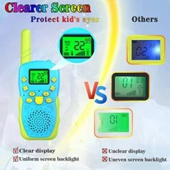 POKPOW Walkie Talkies For Kids Rechargeable 2 Pack Long Range 22 Channels 2 Way Radio Outdoor Kids Toys For Ages 3-12 Camping Hiking Birthday Xmas Easter Gifts For Boys Girls (Blue Pink) 15 POKPOW Walkie Talkies For Kids Rechargeable 2 Pack Long Range 22 Channels 2 Way Radio Outdoor Kids Toys For Ages 3-12 Camping Hiking Birthday Xmas Easter Gifts For Boys Girls (Blue Pink) -Folkmanis Toys Shop 51Pn8nfpeHL