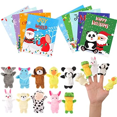 20 Pack Christmas Finger Puppets Cards Set, Xmas Classrooms Exchange Gifts Party Favors, Christmas Stocking Stuffers Goodies Bags Fillers For Kids 3 20 Pack Christmas Finger Puppets Cards Set, Xmas Classrooms Exchange Gifts Party Favors, Christmas Stocking Stuffers Goodies Bags Fillers For Kids