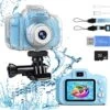 OZMI Kids Waterproof Selfie Camera For Boys, Christmas Birthday Gift For Boys 3 4 5 6 7 8 9 Years Old, Toddler Underwater Sports Camera HD Children Digital Camera 2 Inch Screen With 32GB Card, Blue 2 OZMI Kids Waterproof Selfie Camera For Boys, Christmas Birthday Gift For Boys 3 4 5 6 7 8 9 Years Old, Toddler Underwater Sports Camera HD Children Digital Camera 2 Inch Screen With 32GB Card, Blue -Folkmanis Toys Shop 51Q0LxVdVUL