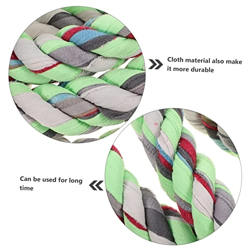 OSALADI Tug Of War Rope Family Games Tug Of War String Pull String Toy Jump Rope Dog Rope Toys Tug-of-war Game Rope Cloth Tug Of War Rope Twisted Tug Of War String Field Colorful Leash 4 OSALADI Tug Of War Rope Family Games Tug Of War String Pull String Toy Jump Rope Dog Rope Toys Tug-of-war Game Rope Cloth Tug Of War Rope Twisted Tug Of War String Field Colorful Leash - Image 2