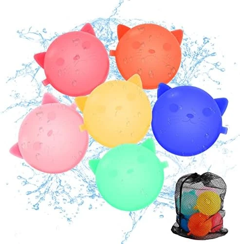 GENERIC 18 PCS Reusable Water Balloons Refillable Water Balloons For Kids Silicone WaterBallons Toys With Mesh Bag Quick Fill Summer Water Games Suitable For Outdoor 9 GENERIC 18 PCS Reusable Water Balloons Refillable Water Balloons For Kids Silicone WaterBallons Toys With Mesh Bag Quick Fill Summer Water Games Suitable For Outdoor - Image 7