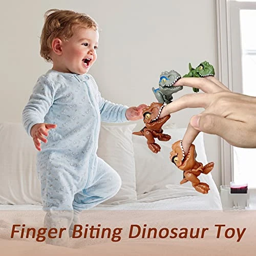 Finger Biting Dinosaur Toy, 2023 Creative Dinosaur Toys Dinosaur Figures, Hand Novelty Toys Finger Dino Toys, Rubber Dinosaur Head Puppets Toys Set For Family Game (2 Sets(8 Pcs)) 6 Finger Biting Dinosaur Toy, 2023 Creative Dinosaur Toys Dinosaur Figures, Hand Novelty Toys Finger Dino Toys, Rubber Dinosaur Head Puppets Toys Set For Family Game (2 Sets(8 Pcs)) - Image 4