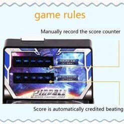 QHW Space Electronic Pinball Parent-Child Toys, Mini Electronic Desktop Game Console With Lights And Sounds, Christmas Birthday Gifts -Folkmanis Toys Shop 51QIz1mHVJL