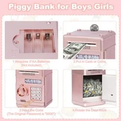 Refasy Piggy Bank Cash Coin Can ATM Bank Electronic Coin Money Bank For Kids-Hot Gift -Folkmanis Toys Shop 51QKSExyZoL