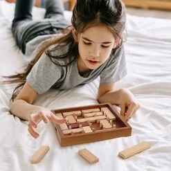 DIRICHLET Brain Teasers Wooden Puzzles For Kids And Teens, Mind, Logic And IQ Game Test Toy, Wooden Stacking Learning Educational Toys For All Ages, Gifts For Boys Girls -Folkmanis Toys Shop 51QRGeUOdQL