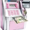 EOBTAIN ATM Piggy Bank For Real Money ATM Savings Bank For Kids Girls Adults Toy Mini Pink ATM Machine ATM Savings Bank Personal Electronic ATM Bank With Balance Calculator 1 EOBTAIN ATM Piggy Bank For Real Money ATM Savings Bank For Kids Girls Adults Toy Mini Pink ATM Machine ATM Savings Bank Personal Electronic ATM Bank With Balance Calculator -Folkmanis Toys Shop 51QThfcK7LL