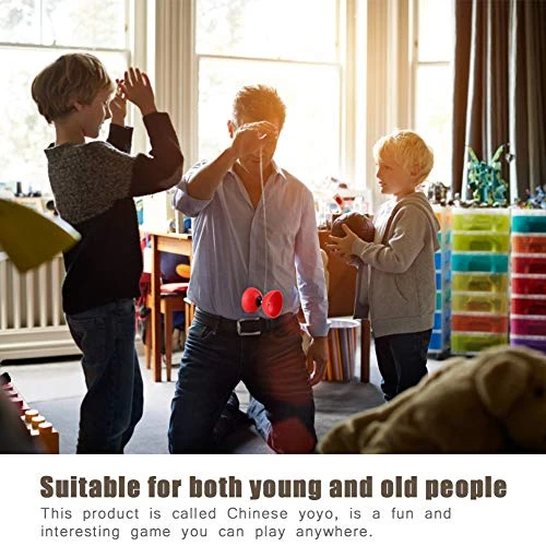 Diabolo Chinese Yoyo Diabolo Toys With Coloured Diablolo Sticks For Super Long Spin Times And Pro Level Diabolo.(Red) Children's Outdoor Toys 8 Diabolo Chinese Yoyo Diabolo Toys With Coloured Diablolo Sticks For Super Long Spin Times And Pro Level Diabolo.(Red) Children's Outdoor Toys - Image 6