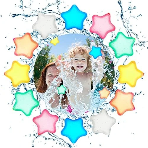 Reusable Water Balloons Quick Fill, Magnetic Water Balloons Self Sealing Refillable Water Balloons Water Toys Pool Toys For Kids Adults Water Fight Outdoor Games (24pcs Star) 12 Reusable Water Balloons Quick Fill, Magnetic Water Balloons Self Sealing Refillable Water Balloons Water Toys Pool Toys For Kids Adults Water Fight Outdoor Games (24pcs Star) - Image 10