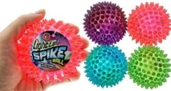 JA-RU Spiky Light Up-Rubber Ball (8 Balls Assorted) Squishy Spike Textured Bouncy Ball With Flashing Led Light. Stress Ball For Kids & Adult. Fidget Therapy Autism Sensory Toys. Dog Chew Toys. 695-8A -Folkmanis Toys Shop 51Qmpsv7loL. AC