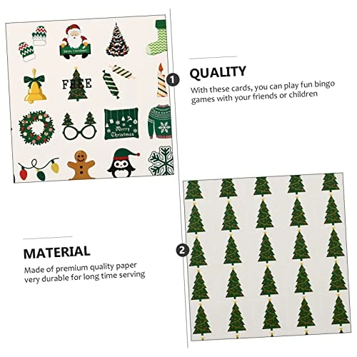 Toyvian 2 Sets Game Bingo Card Toy For Kids Party Supplies For Kids Santa Suit Christmas Party Kids Birthday Party Gifts Party Bingo Game Family Bingo Cards Square Size Bingo Cards Major 5 Toyvian 2 Sets Game Bingo Card Toy For Kids Party Supplies For Kids Santa Suit Christmas Party Kids Birthday Party Gifts Party Bingo Game Family Bingo Cards Square Size Bingo Cards Major - Image 3