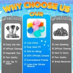 AIFEIRIC Reusable Water Bomb Balloons, Quick Refillable Water Balloon For Kids & Adults,Splash Water Ball For Summer Outdoor Activities(16pack) -Folkmanis Toys Shop 51QsNZxQMTL 1