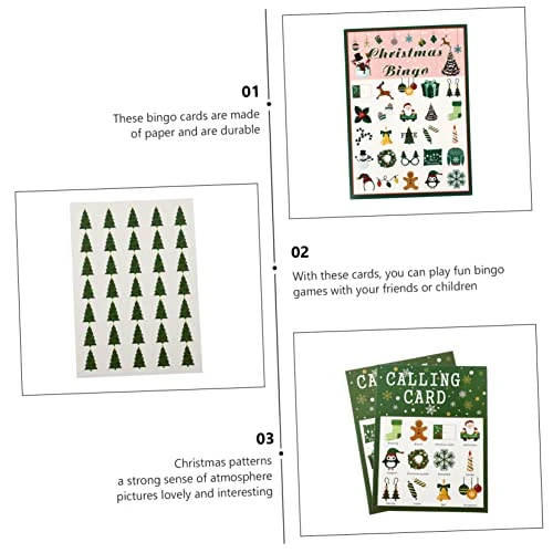 Toyvian 2 Sets Game Bingo Card Toy For Kids Party Supplies For Kids Santa Suit Christmas Party Kids Birthday Party Gifts Party Bingo Game Family Bingo Cards Square Size Bingo Cards Major 6 Toyvian 2 Sets Game Bingo Card Toy For Kids Party Supplies For Kids Santa Suit Christmas Party Kids Birthday Party Gifts Party Bingo Game Family Bingo Cards Square Size Bingo Cards Major - Image 4