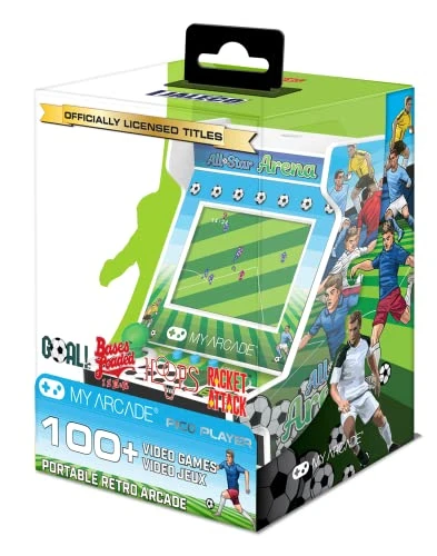 MY ARCADE All-Star Arena Pico Player- 3.75" Fully Playable Portable Tiny Arcade Machine With 107 Retro Games, 2" Screen Color Display, Battery Powered,White 4 MY ARCADE All-Star Arena Pico Player- 3.75" Fully Playable Portable Tiny Arcade Machine With 107 Retro Games, 2" Screen Color Display, Battery Powered,White - Image 2