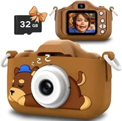 Slothcloud Unicorn Kids Selfie Camera,Unicorn Gifts For Girls Age 3-12,HD Kids Digital Video Cameras For Toddler,Toy For 3 4 5 6 7 Years Old Teens With 32GB SD Card,Christmas Birthday Gift For Girls -Folkmanis Toys Shop 51R4PqgDaOL. AC