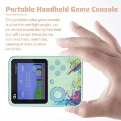 Yoidesu Handheld Game Console, 3.0inch Color Screen Mini Retro Video Game Console With 500 Classic FC Games, 1020MAH Rechargeable Battery Gameboy Support For TV Connection And 2 Players (Blue) -Folkmanis Toys Shop 51R7iIy4E8L